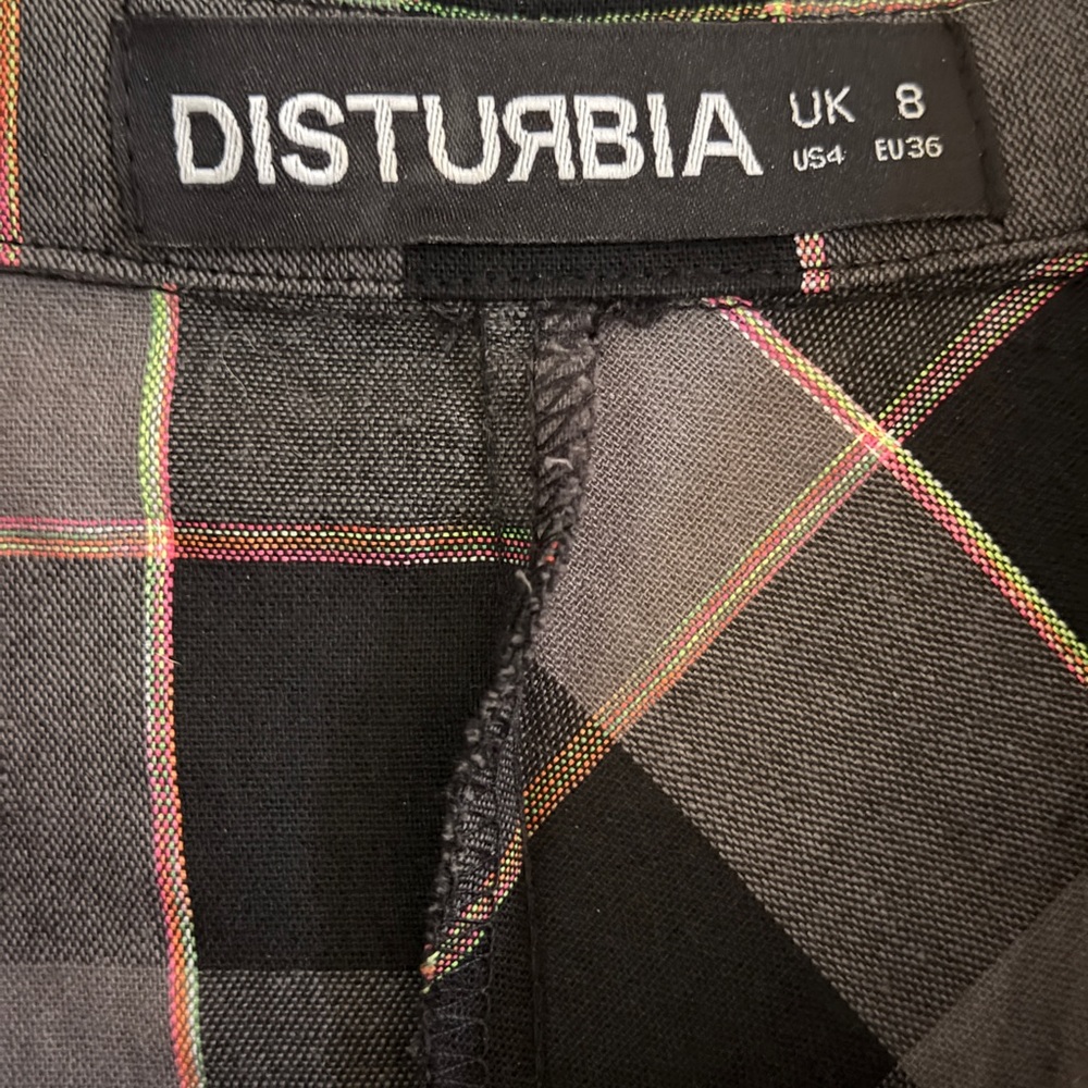 Disturbia Melody Check Skater Dress - Picture 4 of 6